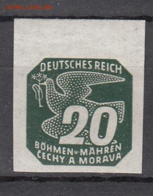 Богемия и Моравия Рейх 1943 1м**20г до 30 09 - 235