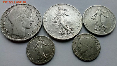 Французское серебро 1866-1931 гг до 30.09.19 - 1