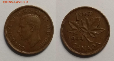 Канада 1 цент 1944 года Георг VI - 29.09 22:00 мск - IMG_20190923_071044