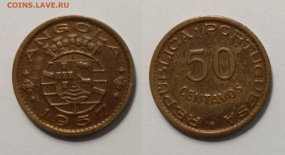 Португальская Ангола 50 сентавос 1957 года - 29.09 22:00 мск - IMG_20190924_062828