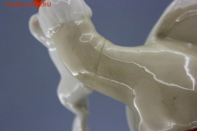 Фарфоровая статуэтка Дед мороз с подарками Городница  50 е - IMG_9296.JPG