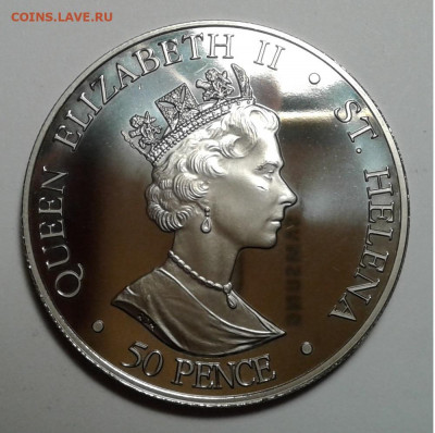 50пенсов, Елизавета II,St. Helena,2002г. до 01.10.19г. 22:00 - 20190925_204742