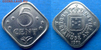 Нидерландские Антильские острова - 5 центов 1979 до 01.10 - Нидерландские Антильские острова 5 центов, 1979