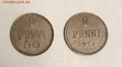 1 пенни 1908 и 1915 ггДо 1.10.2019 22.00 по МСК - A01AAD4B-18AA-4A61-A2CE-AA716C8D44E2