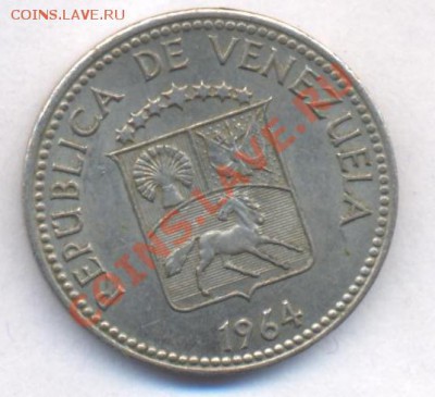 Венесуэлла 5 центимос 1964 г.До 21.07.11 г. 21-00 МСК. - Венесуэлла.1