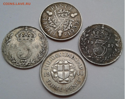 6 пенсов, Георг V, VI, 4шт. 1915-1940гг. до 03.10.19г. 22:00 - 20190927_155755