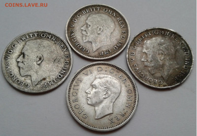 6 пенсов, Георг V, VI, 4шт. 1915-1940гг. до 03.10.19г. 22:00 - 20190927_155716
