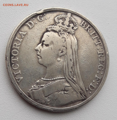 Великобритания 1 крона 1892 1 шиллинг 1887 1891 - 1