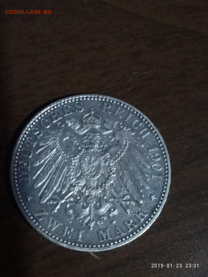 Вильгельм II 2 марки 200 лет династии до 01.10.19 в 22.00 - P90123-233122