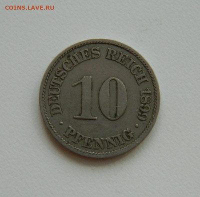 Германия 10 пфеннигов 1899 года "А". - DSCN9896.JPG