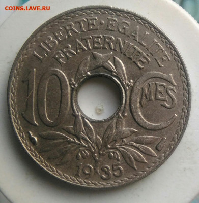 Франция 10 сантимов 1935 года до 02.10.2019 - IMG_20190714_133201