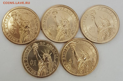 5 ШТУК 1 доллар 29-ый Президент с 200р до 02.10.2019 в 22.00 - 29-3