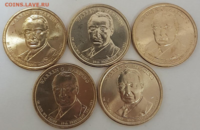 5 ШТУК 1 доллар 29-ый Президент с 200р до 02.10.2019 в 22.00 - 29