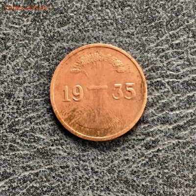 Германия 1 пфенниг 1935 года. До 22:00 04.10.19 - 68710F4E-3DE7-464E-BDD9-019004E91606