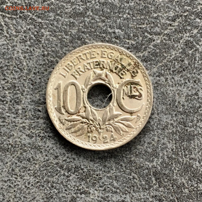 Франция 10 сантимов 1924 года. До 22:00 04.10.19 - 837E23A9-B48C-4A95-A43B-7A0447684BC5
