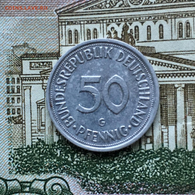 Германия 50 пфенниг 1980 года. До 22:00 04.10.19 - 531DD115-EB05-45FD-9E27-C68401C32F59