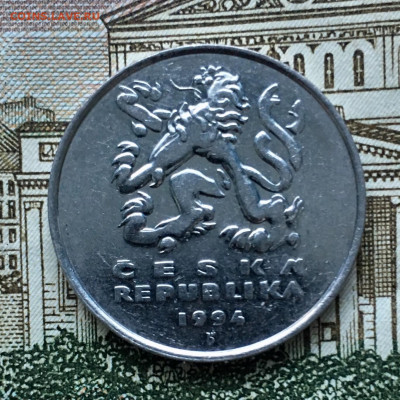 Чехия 5 крон 1994 года. До 22:00 04.10.19 - 8DE4CBEB-5206-4B2A-80FC-D46C7F8E0CDF