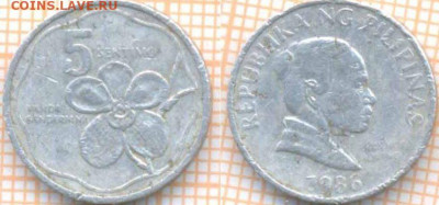 Филиппины 5 сентимо 1986 г., до 3.10.2019 г. 22.00 по Москве - Филиппины 5 сентимо 1986  6939