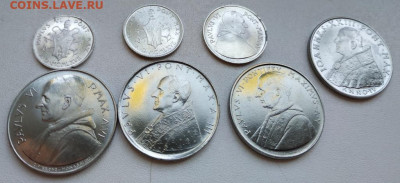 Ватикан, 7 монет (1,2,5,100лир, Павел 6 и Иоанн 23) до 04.10 - 4