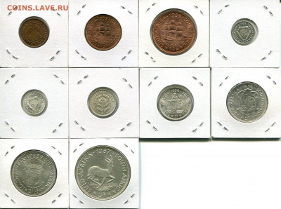 Юж.Африка подборка 1ф-5Ш Елизавета II до 02.10.19 22-00 мск - SA dif-r