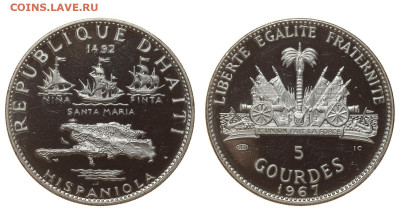 Гаити. Набор из 3 монет 1967 г. Proof. До 03.10.19. - Р31_фото_4.JPG