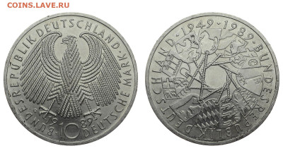 ФРГ. 10 марок 1989 г. 40 лет ФРГ. До 03.10.19. - DSH_4181.JPG