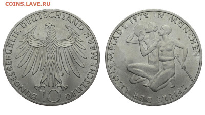 ФРГ. 10 марок 1972 г. Спортсмены. До 03.10.19. - DSH_4189.JPG