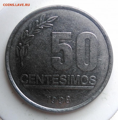 Уругвай 50 сентесимо 1998 года до 02.10.2019 - IMG_20190920_120440