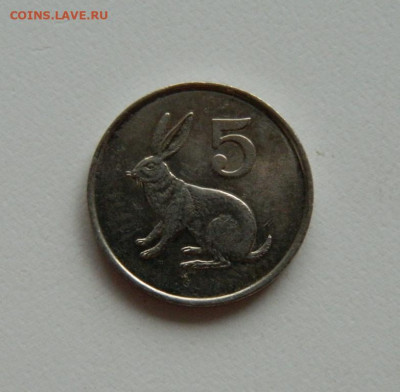 Зимбабве 5 центов 1990 года (Фауна). до 05.10.2019 - DSCN9961.JPG