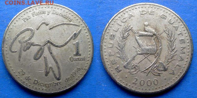 Гватемала - 1 кетсаль 2000 года до 5.10 - Гватемала 1 кетсаль, 2000