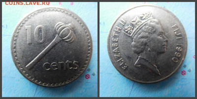 Фиджи 10 центов, 1990 - 14