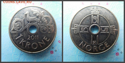 Норвегия 1 крона, 2011 - 19
