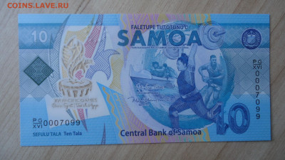 САМОА 10 ТАЛА 2019 UNC 16-Е ТИХООКЕАНСКИЕ ИГРЫ ,ПЛАСТИК - DSC06594.JPG