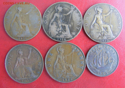 Великобритания 6 монет 1912-1943 до 6.10 в 22.10 по МСК - Великобритания 6 монет 1912-1943 (2).JPG