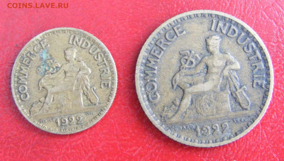 Франция 1 и 0,5 франка 1922  до 6.10 в 22.10 по МСК - Франция 1 и 0,5 франка 1922 (2).JPG