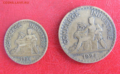 Франция 1 и 0,5 франка 1924  до 6.10 в 22.10 по МСК - Франция 1 и 0,5 франка 1924 (1).JPG