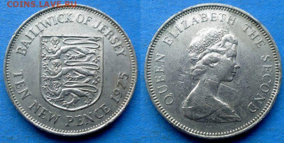 Джерси - 10 новых пенсов 1975 года до 7.10 - Джерси 10 новых пенсов, 1975