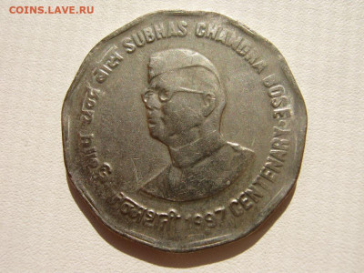 Индия 2 рупии 1997 Субхаса Чандра Бос до 22:00 5.10 - IMG_3898.JPG