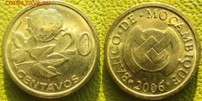 Только сутки Мозамбик 20 сентаво 2006г до 03-10 в 22-00 мск - мозам