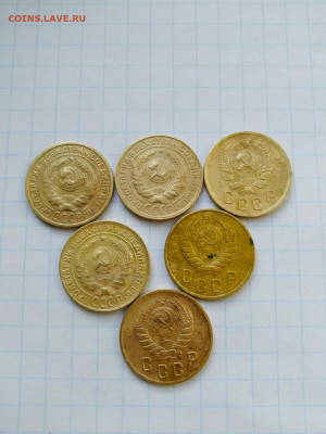 6 монет по 2 копейки 1926,30,36,40,46 года до 05.10.19г. - GHFM5LA-suE