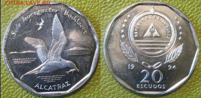 Сутки Кабо Верде 20 эскудо 1994 г До  05-10 в 22-00 мск - кабо