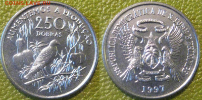 Сан Томе и Принсипи 250 добра 1997 г до 05-10 в 22-00 мск - сан том 250