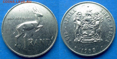ЮАР - 1 ранд 1983 года до 10.10 - ЮАР 1 ранд, 1983