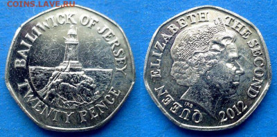 Джерси - 20 пенсов 2012 года до 10.10 - Джерси 20 пенсов, 2012