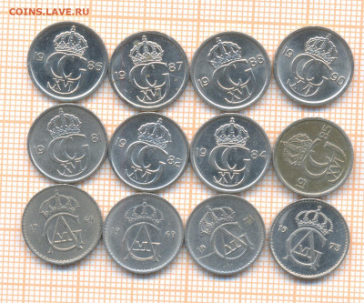 Швеция 10 эре 1964-1990 гг.  , фикс - швеция 10 эре 002