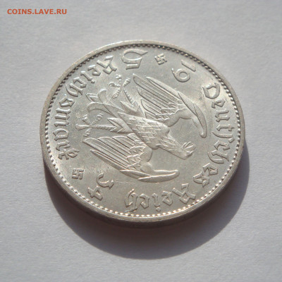 3 РЕЙХ, 5 RM 1934, Кирха, до 11.10 Штемпельная - 1Кирха_аверс_2