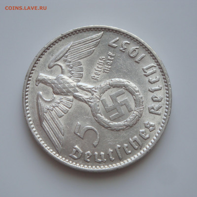3 РЕЙХ, 5 RM 1937, Гинденбург, до 11.10 - DSC08345