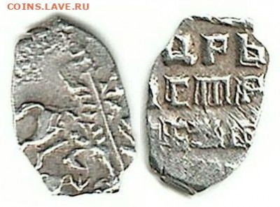 определение чешуек по КГ (пополняемая) - Петр I 1 копейка 17xx 0,27gr