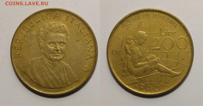 Италия 200 лир 1980 г женский год - 8.10 22:00 мск - IMG_20191001_062313