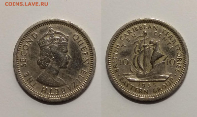 Британские Карибы 10 центов 1955 года - 8.10 22:00 мск - IMG_20191001_062422